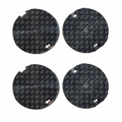 Set di quattro filtri a carbone tipo 29 CHF029 195X33 mm