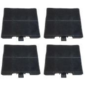 Set di quattro filtri a carbone 230x215x22 mm