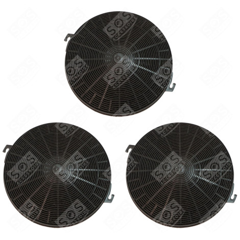 SET DI TRE FILTRI A CARBONE TIPO 211 CHF211 210X26 MM CAPPA ASPIRANTE - FCH240 480181700942