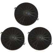 Set di tre filtri a carbone tipo 211 CHF211 210X26 mm