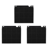 Set di tre filtri a carbone tipo 15 originale 230x210x30 mm