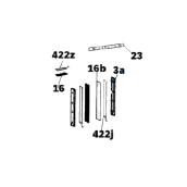 Scheda elettronica, modulo led (riferimento 422J)