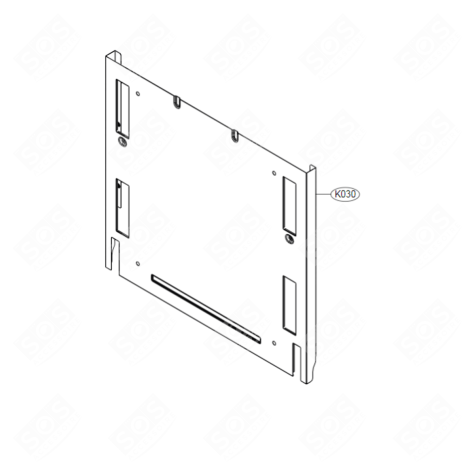 PANNELLO FRONTALE (RIFERIMENTO K30) LAVASTOVIGLIE - 3550DD1006H