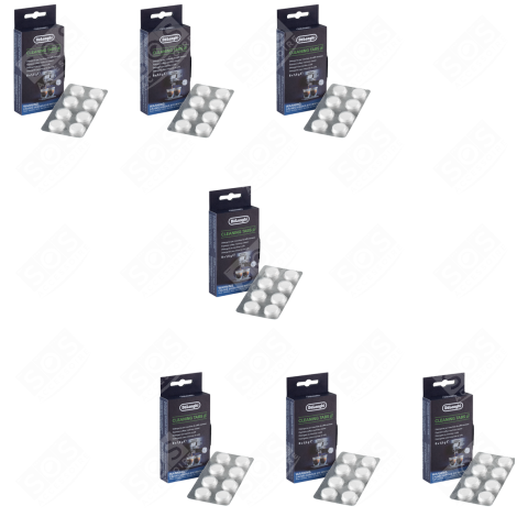 SET DI 7 TABLETTE PER LA PULIZIA MACCHINA DA CAFFÃ, CAFFETTIERA - AS00002139