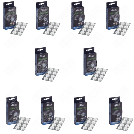 SET DI 10 COMPRESSE DI PULIZIA MACCHINA DA CAFFÃ, CAFFETTIERA - AS00002139