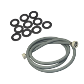 Tubi di ingresso acqua universale forniti con guarnizioni 20/27 con raccordi dritti (L2500mm 3/4 F x 3/4 F)