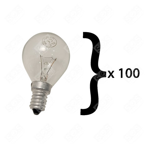 SET DI 100 LAMPADINE E14 40W 300°C FORNI, FORNELLI ELETTRICI E A GAS - 00057874