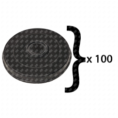 Set di 100 filtri a carbone tipo E233 FAC519 EFF57 231X28 mm