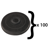 Set di 100 filtri a carbone tipo E233 FAC519 EFF57 231X28 mm