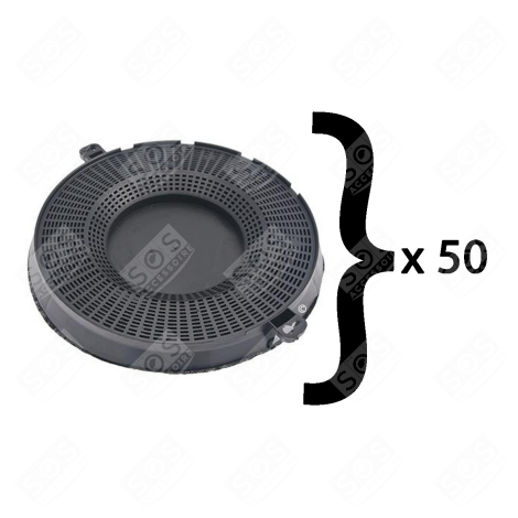 SET DI 50 FILTRI A CARBONE TIPO 48 AMC037 ORIGINALI CAPPA ASPIRANTE - 484000008783, 480122101262