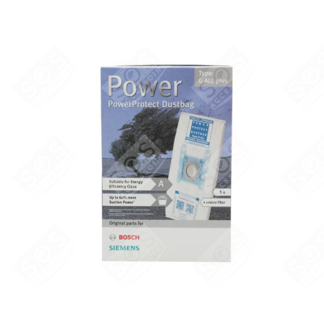 CONFEZIONE DI 5 SACCHETTI G-ALL ORIGINALE ASPIRAPOLVERE - 00577549