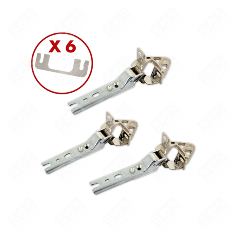 SET DI 3 CERNIERE PER PORTA FRIGORIFERO, CONGELATORE - 00268699, 5554870