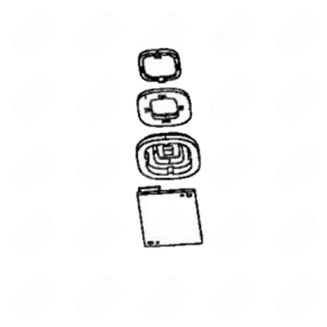 SCHEDA ELETTRONICA CON PULSANTE NERO ASPIRAPOLVERE - RS-2230001893, RS2230001893