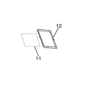 Vetro della porta (riferimento 11)