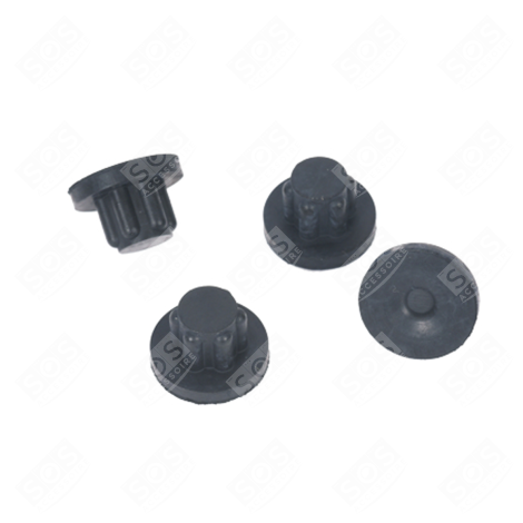 SET DI 4 PATTINI NERI SORBETTIERA O GELATIERA - SS-193613, SS193613