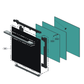 Vetro esterno della porta (riferimento 1501)