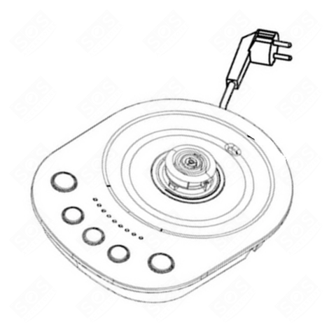 BASE CON CAVO DI ALIMENTAZIONE MACCHINA DA CAFFÃ, CAFFETTIERA - 500682258