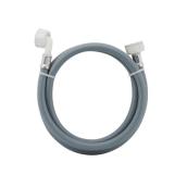 Tubo di entrata acqua universale fornito con guarnizioni 20/27 con raccordi dritti x curvati (L2500mm 3/4 F x 3/4 C