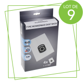 Set di 9 scatole da 4 sacchetti + 1 filtro HYGIENE+