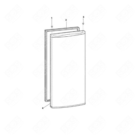 GUARNIZIONE PORTA FRIGORIFERO, CONGELATORE - C00118005