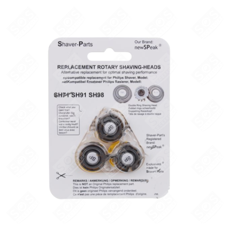 TESTINE DI RASATURA SH71 SH91 SH98 RASOI, TAGLIACAPELLI - SH98