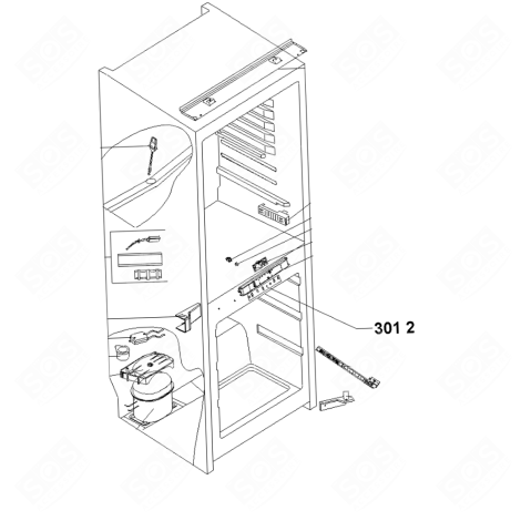 PIASTRA DECORATIVA FRIGORIFERO, CONGELATORE - 481010454865