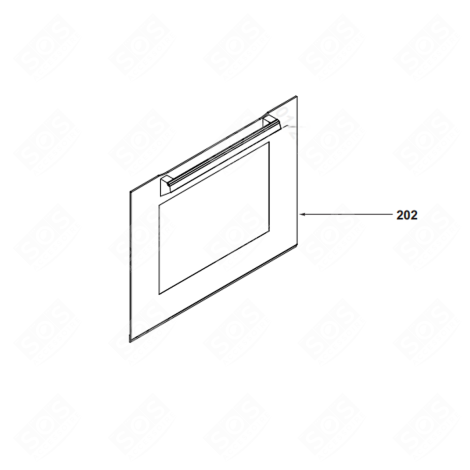 VETRO ESTERNO DELLO SPORTELLO FORNI, FORNELLI ELETTRICI E A GAS - AS0017710