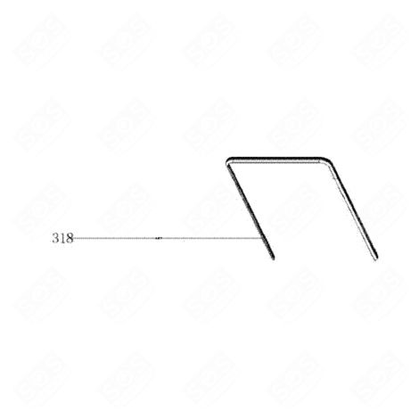 GUARNIZIONE PORTA (RIFERIMENTO 318) LAVASTOVIGLIE - 394H77