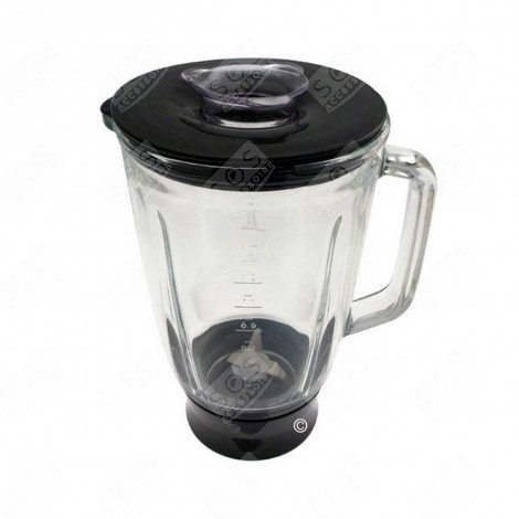 BROCCA DEL FRULLATORE COMPLETA 1,5L VETRO NERO ROBOT DA CUCINA E CUOCITUTTO - KW685238