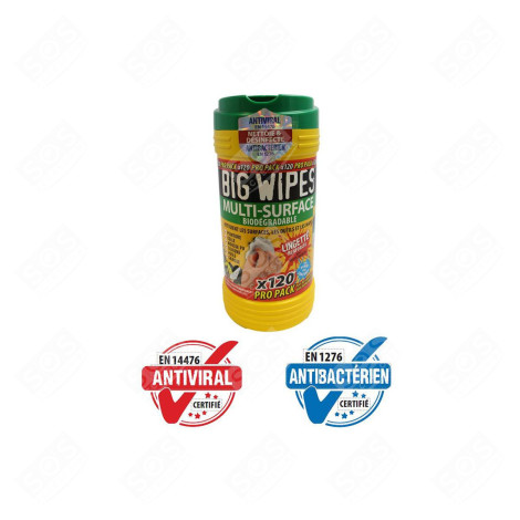 SALVIETTE ANTIBATTERICHE BW ORIGINALI PICCOLI ELETTRODOMESTICI - 24430000FR, BIW-MS120