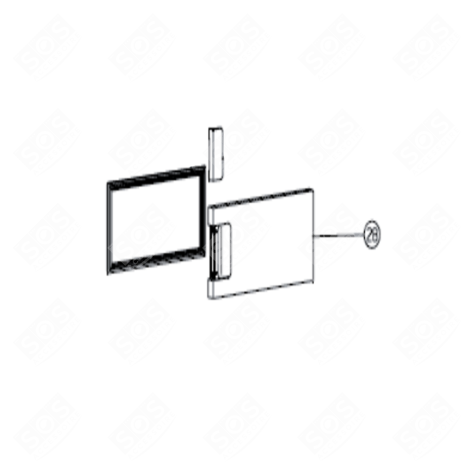 PORTA CONGELATORE (RIFERIMENTO 28) FRIGORIFERO, CONGELATORE - AS0019400