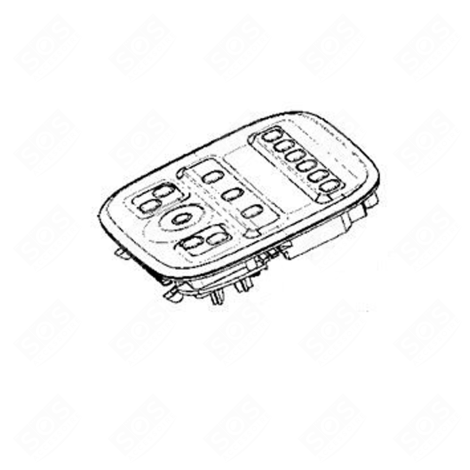 QUADRANTE DI CONTROLLO GRIGIO ROBOT DA CUCINA E CUOCITUTTO - MS-8030001562, MS8030001562