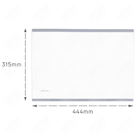 RIPIANO IN VETRO 445X315 FRIGORIFERO, CONGELATORE - 890171089