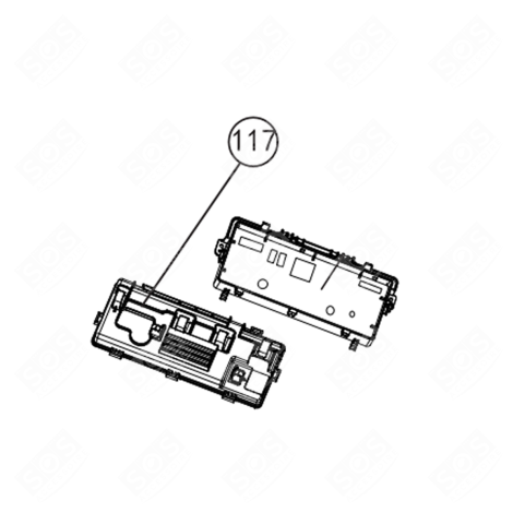 MODULO DI ALLOGGIAMENTO ASCIUGATRICE - 49056185, 0180200410