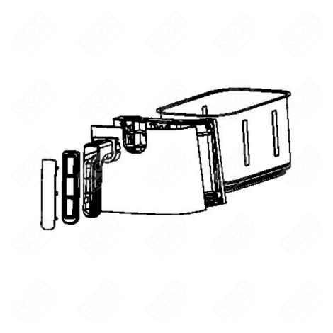 SET CASSETTO DESTRO FRIGGITRICE - SS-9100056099, SS9100056099