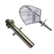 Sbattitore K in acciaio inox con asta e anello di arresto