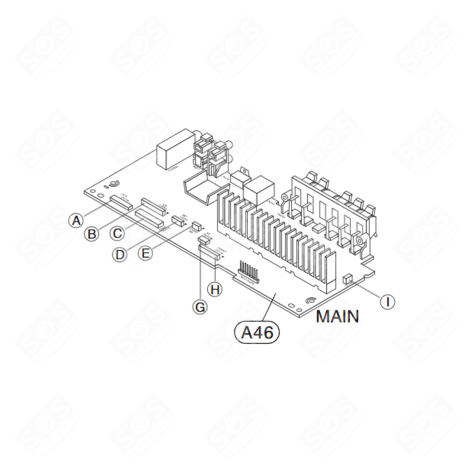 SCHEDA PRINCIPALE (RIFERIMENTO A46) IMPIANTI HOME CINEMA, LETTORI DVD E BLU-RAY - EBR84304269