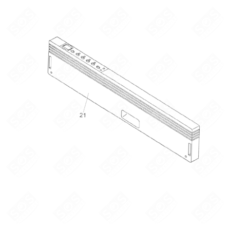 PANNELLO DI CONTROLLO (CODICE 21) LAVASTOVIGLIE - 41050716