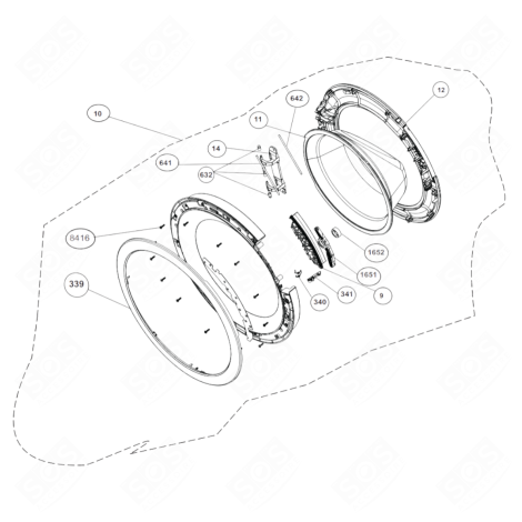 OBLÒ COMPLETO (RIFERIMENTO 10) LAVATRICE - 2493400200