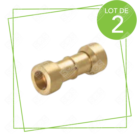 SET DI 2 RACCORDI DRITTI ORIGINALE FRIGORIFERO, CONGELATORE - L13000584-B2