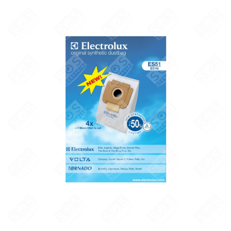 CONFEZIONE DI 5 SACCHETTI PER POLVERE + 1 FILTRO ASPIRAPOLVERE - 9002565449