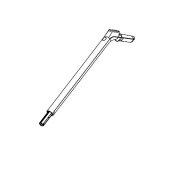 Maniglia completa bianca