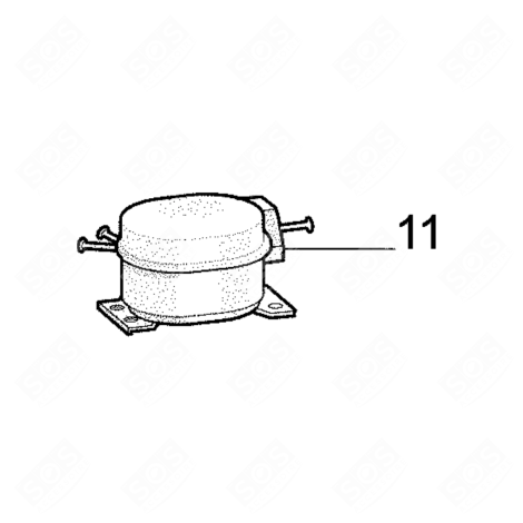 COMPRESSORE FMXY6C+INVERTER OB DI PFC FRIGORIFERO, CONGELATORE - C00646834