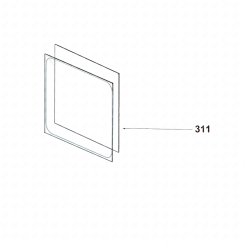 Vetro interno lato più corto originale