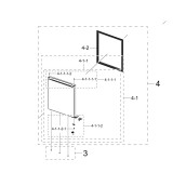 Porta (Parte congelatore, riferimento 4) originale