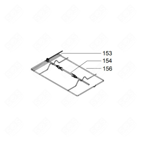SPINA FORNO 60X90 ORIGINALE (RIFERIMENTO 154) FORNI, FORNELLI ELETTRICI E A GAS - 10002292