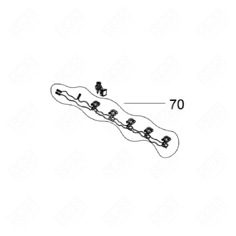 INTERRUTTORE ACCENSIONE FORNO ORIGINALE FORNI, FORNELLI ELETTRICI E A GAS - 10002949