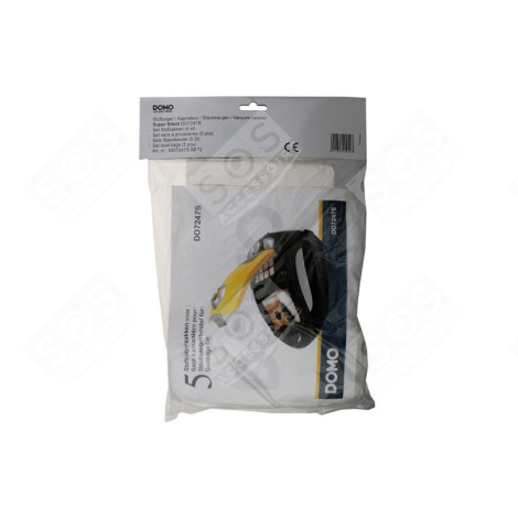 LOT DI 5 SACCHETTI ORIGINALI ASPIRAPOLVERE - DO7247SSET2