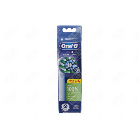 SPAZZOLINO ORAL-B CROSS ACTION BLACK REF XF 4CT ORIGINALE SPAZZOLINI ELETTRICI - 8006540893470