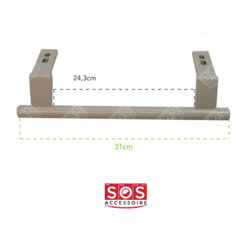 MANIGLIA PORTA 31CM (ENTRAXE 24,3CM) FRIGORIFERO, CONGELATORE - 7430670, 743067000